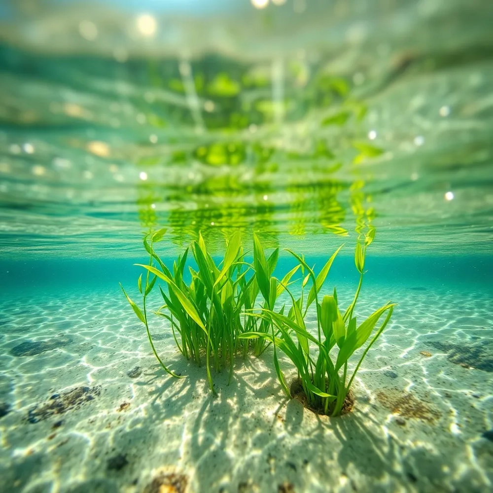 Płytkie miejsce w jeziorze