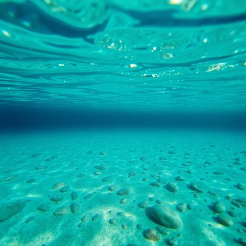 Płytkie miejsce w rzece lub w morzu