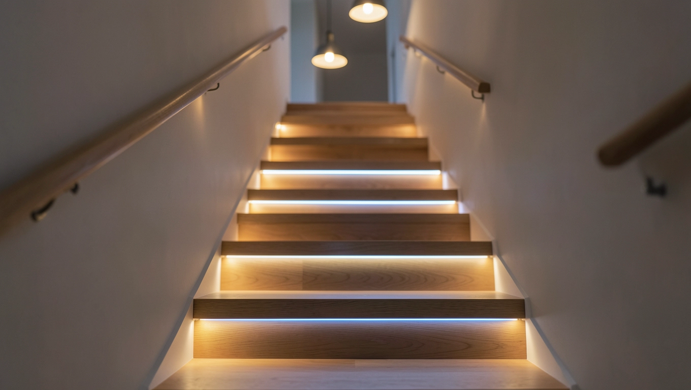 podłączenie oświetlenia schodowego