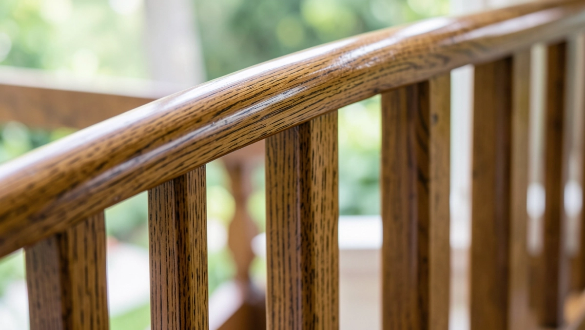 Poręcz balustrady drewniana