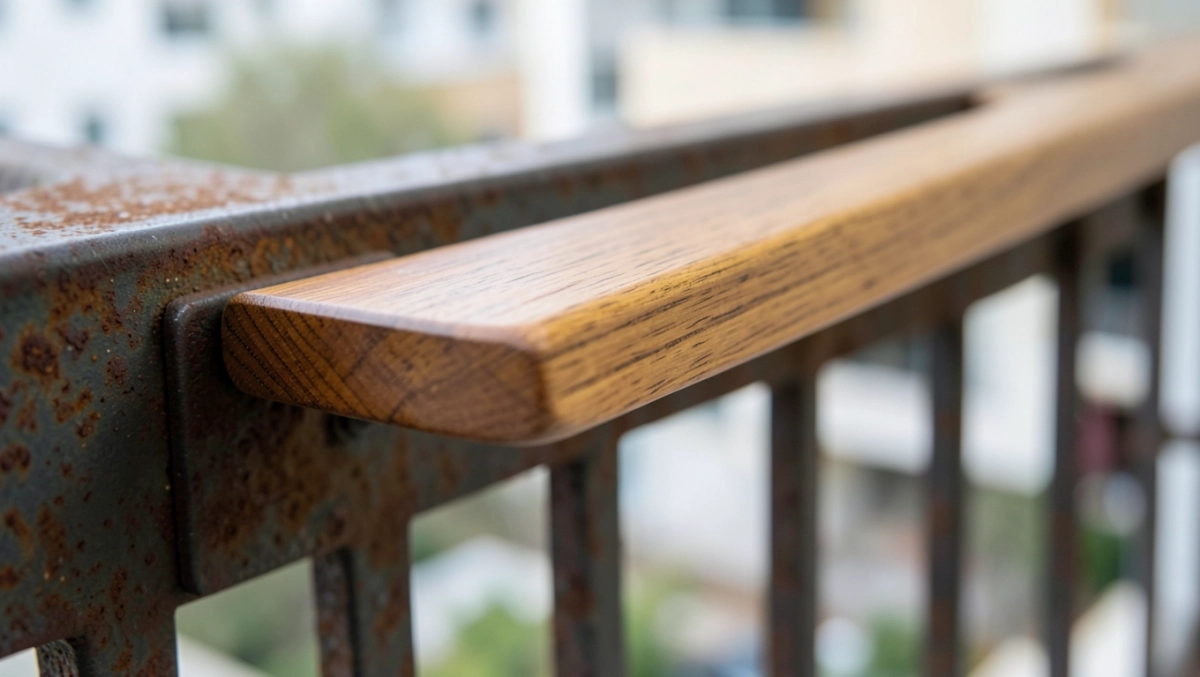 Poręcz drewniana nakładana