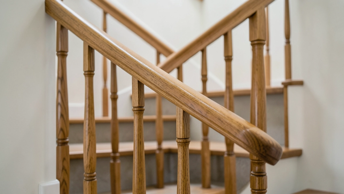 Poręcze drewniane Kornik