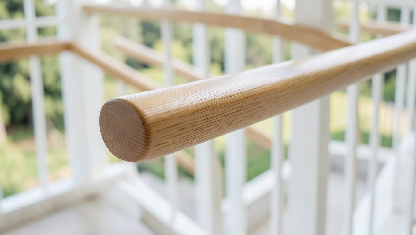 Poręcze drewniane okrągłe sosnowe fi 48 mm