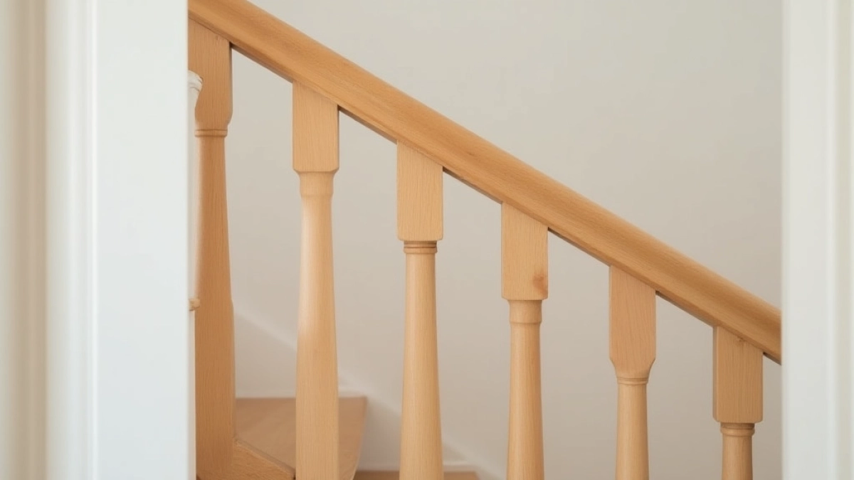 Prosta balustrada drewniana