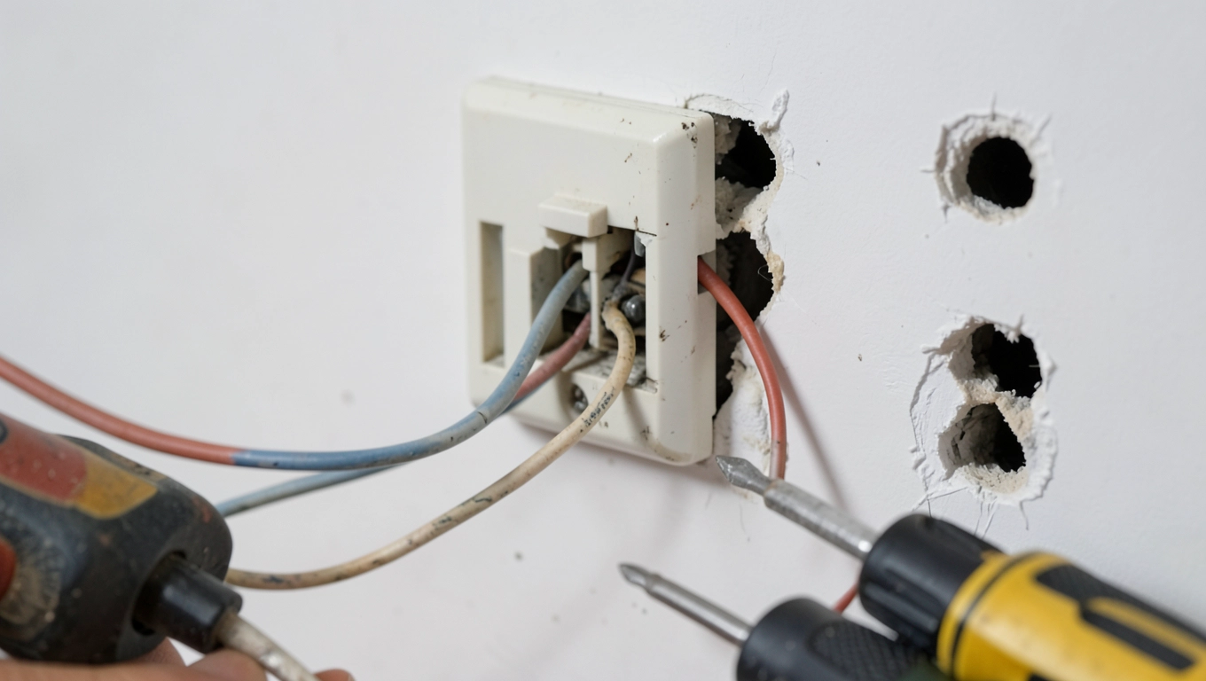 Przygotowanie puszek i instalacji