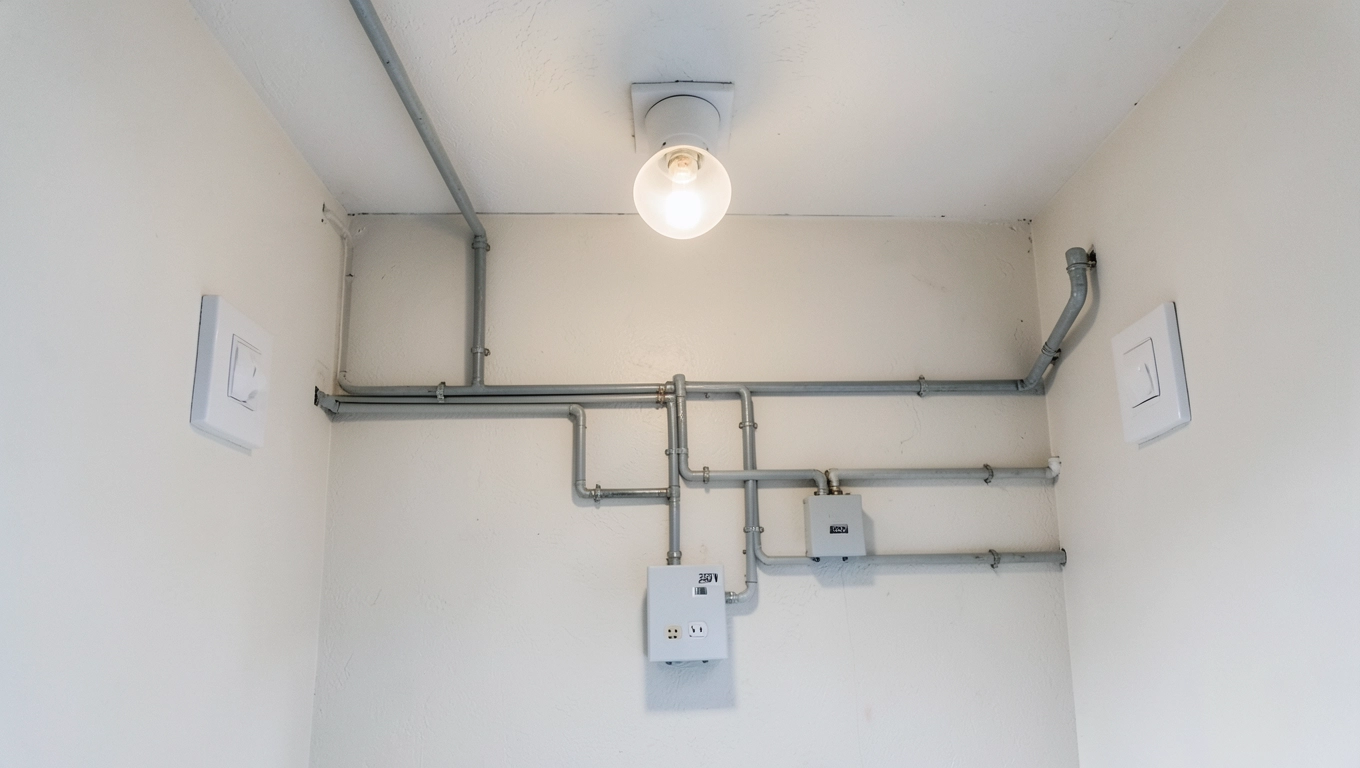 Przykładowy schemat połączeń podwójnego wyłącznika schodowego