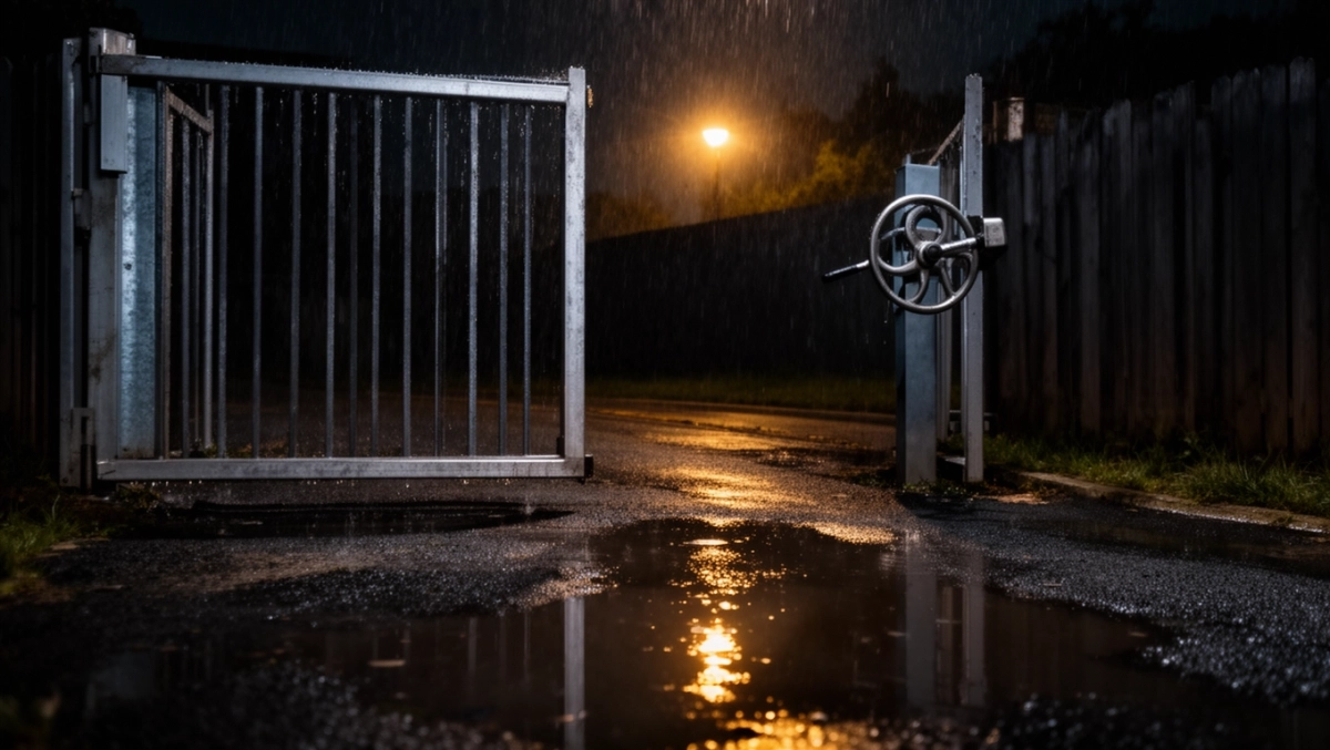 Ręczne otwieranie bramy wjazdowej