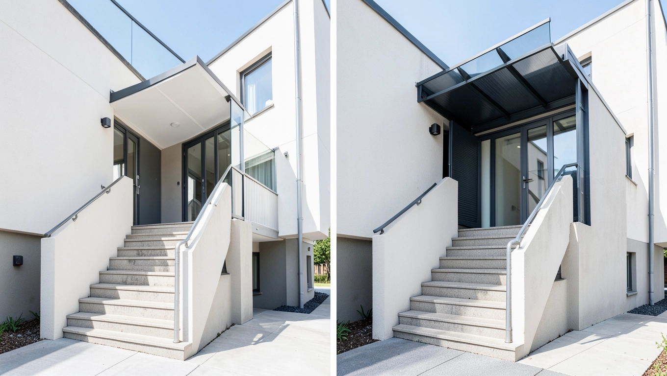 Rodzaje klatek schodowych na zewnątrz budynku