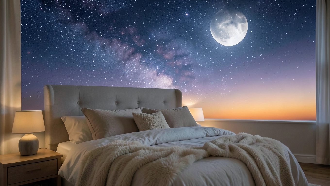 Romantyczne niebo w sypialni