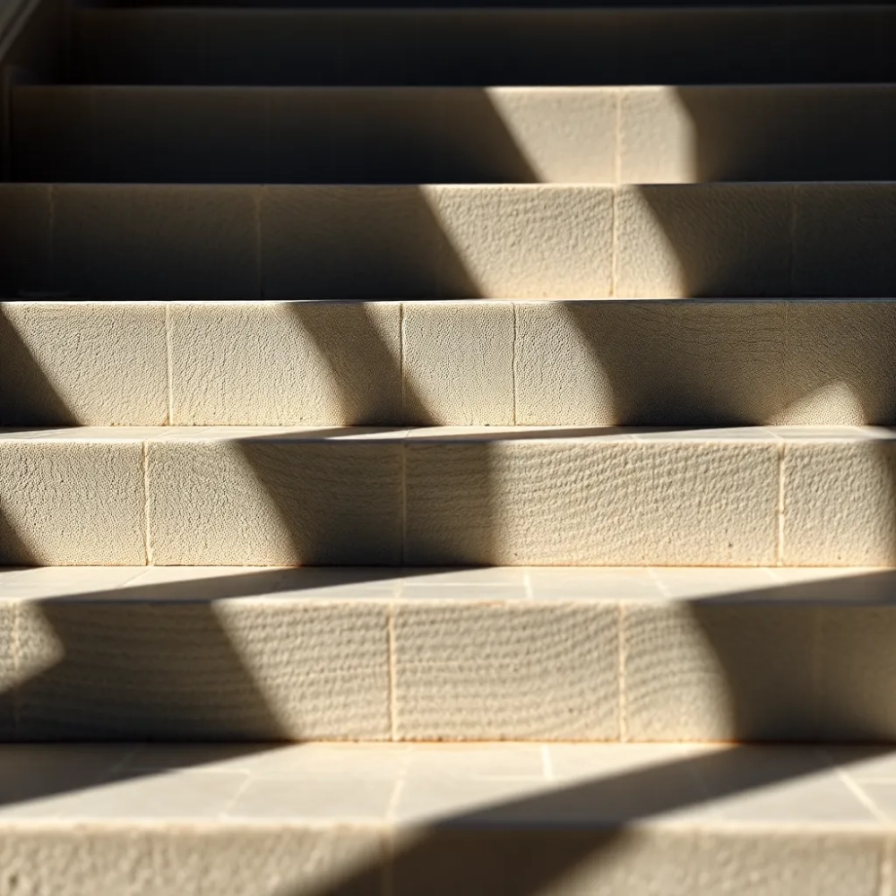 Różna wysokość stopni schodów