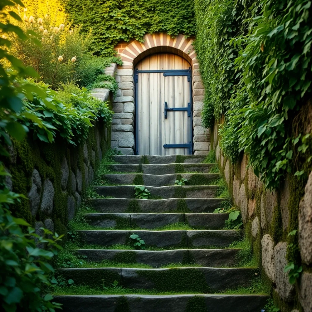 Schody do piwnicy ogrodowej