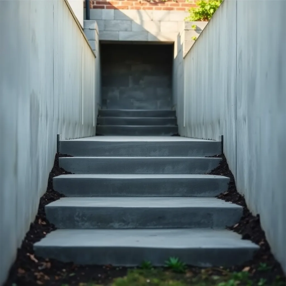 Schody do piwniczki betonowej
