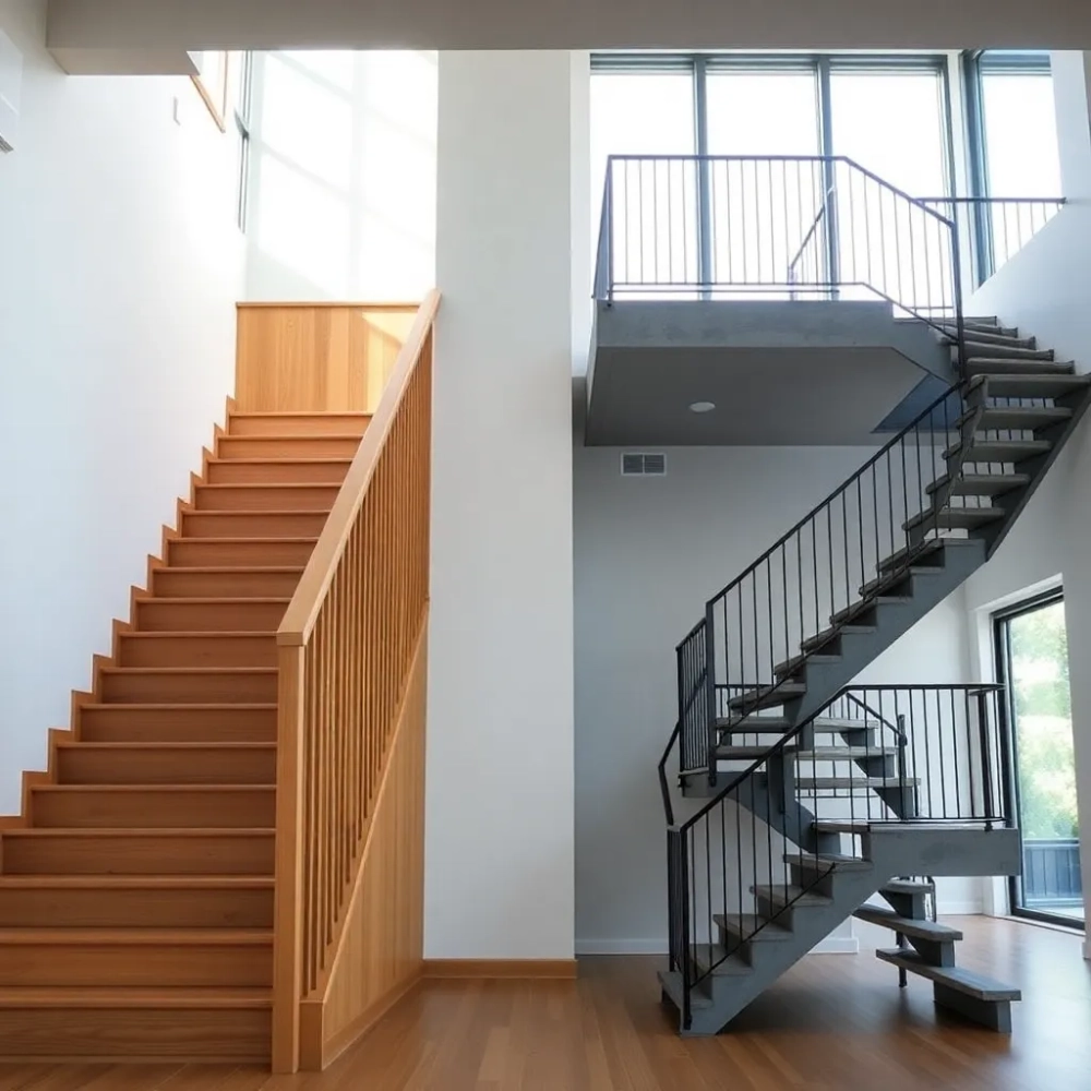 Schody jednobiegowe a dwubiegowe