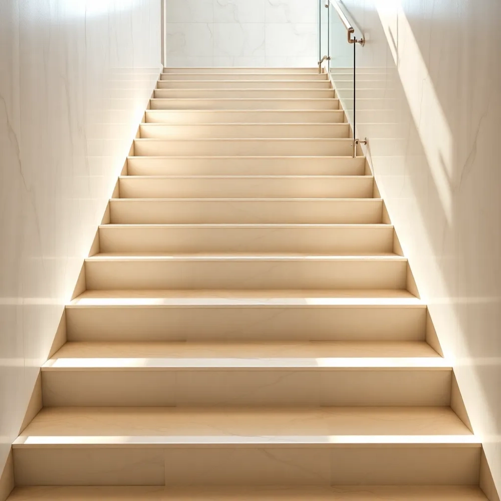 Schody z płytek wewnętrzne