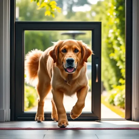 Automatyczne drzwi dla dużego psa