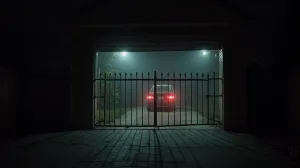 awaria bramy garażowej nocą