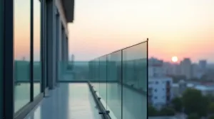 balustrada balkonowa szklana