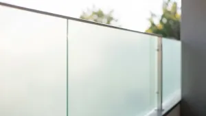 balustrada balkonowa szkło mleczne