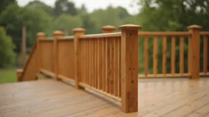 Balustrada drewniana na taras