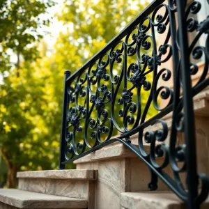 Balustrada kuta na schody zewnętrzne