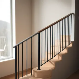 Balustrada metalowa na schody wewnętrzne