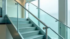 balustrada na schody szklana