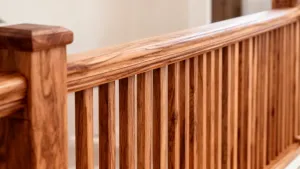 balustrada pionowa drewniana