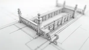 balustrada rysunek techniczny rzut