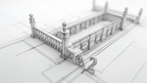 balustrada rysunek techniczny rzut