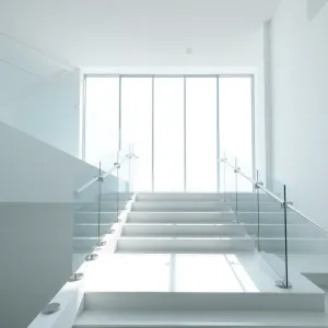 Balustrada szklana na rotulach