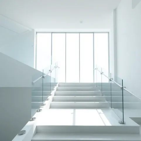 Balustrada szklana na rotulach