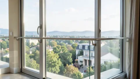 balustrada szklana okienna