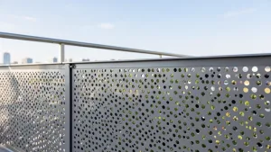 balustrada z blachy perforowanej