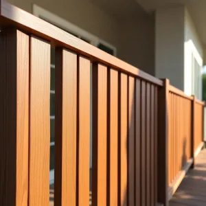 Balustrada z desek kompozytowych