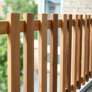 Balustrada z desek pionowych