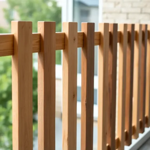 Balustrada z desek pionowych