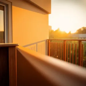 Balustrada z desek poziomych