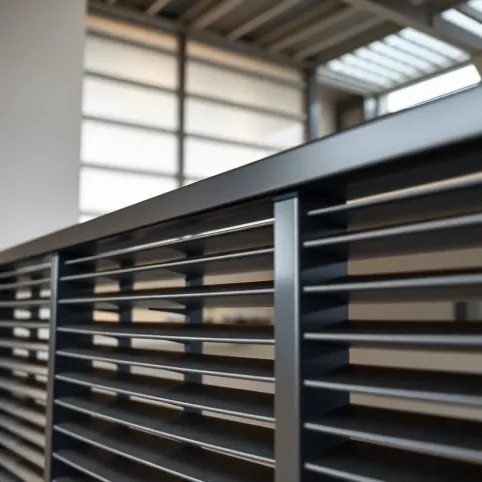Balustrada z lameli metalowych
