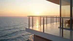 balustrada z linek stalowych zewnętrzna