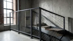 balustrada z siatki architektonicznej