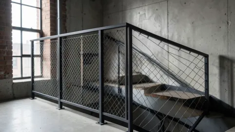 balustrada z siatki architektonicznej