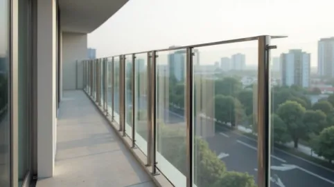 Balustrady balkonowe pionowe