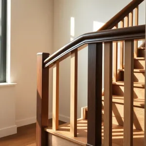 Balustrady na schody wewnętrzne drewniane