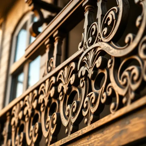 Balustrady zewnętrzne drewniane wzory