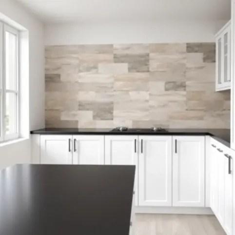 Biała kuchnia czarny blat jakie płytki