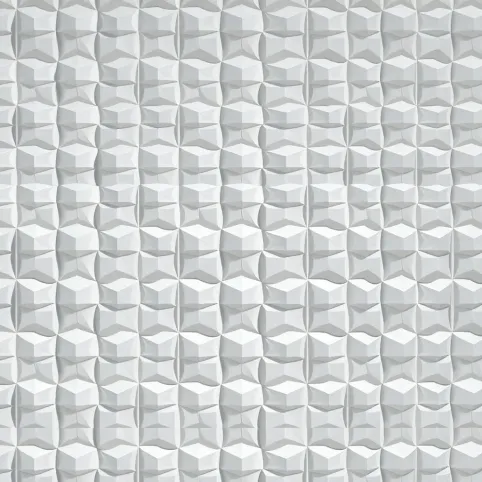 Białe płytki 3D do kuchni