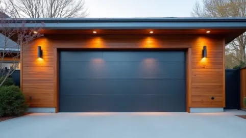 Brama garażowa dwuskrzydłowa ocieplana