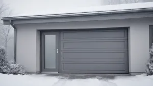 Brama garażowa segmentowa z drzwiami