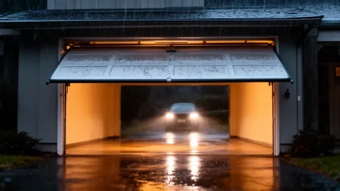 brama garażowa segmentowa z napędem montaż