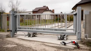 brama przesuwna montaż